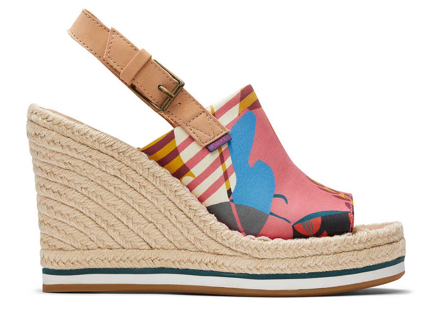 Toms Wedge Damskie Kolorowe - Monica Heel Curation Made With Liberty Fabric - 57LPUWYJK